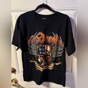 Cinderella Band Concert Tour 2006 Black Graphic Tee - Short Sleeve Size Medium